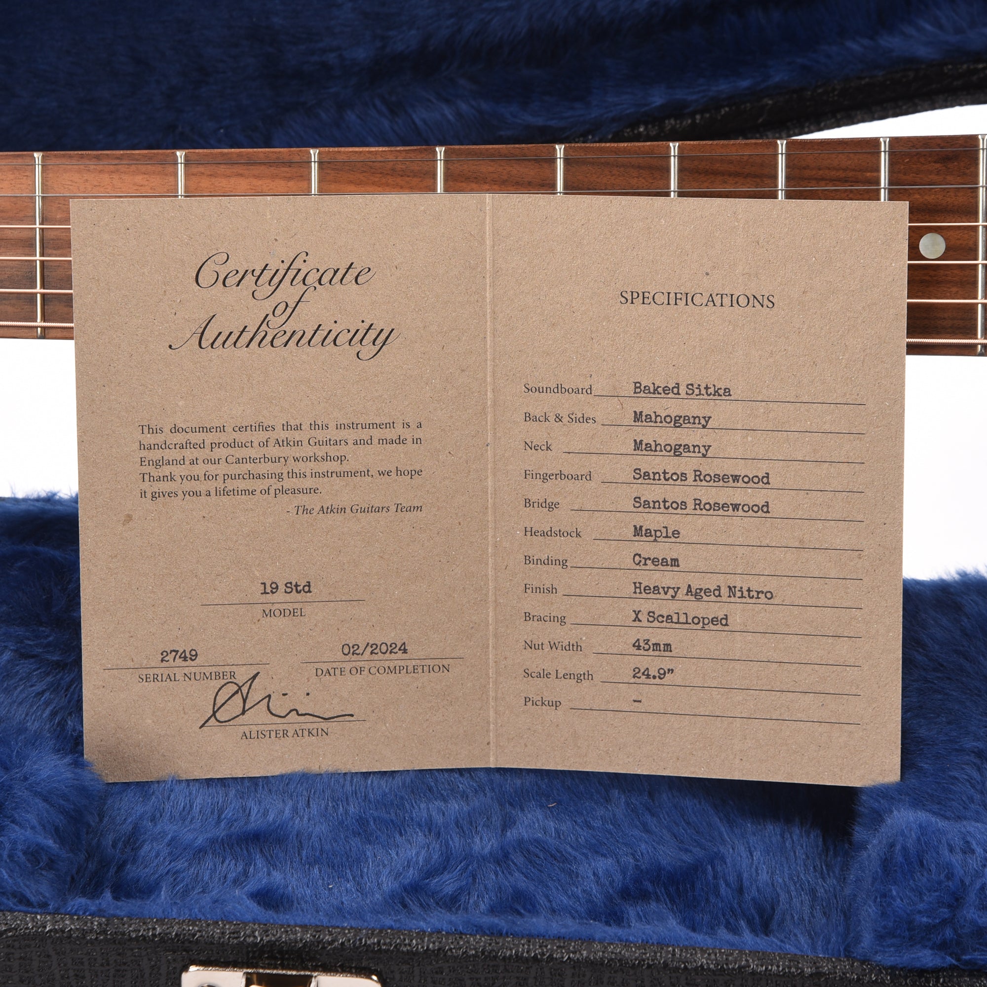 Atkin The Nineteen Aged Faded Cherry Burst w/Double Tortoise Pickguard Acoustic Guitars / Dreadnought