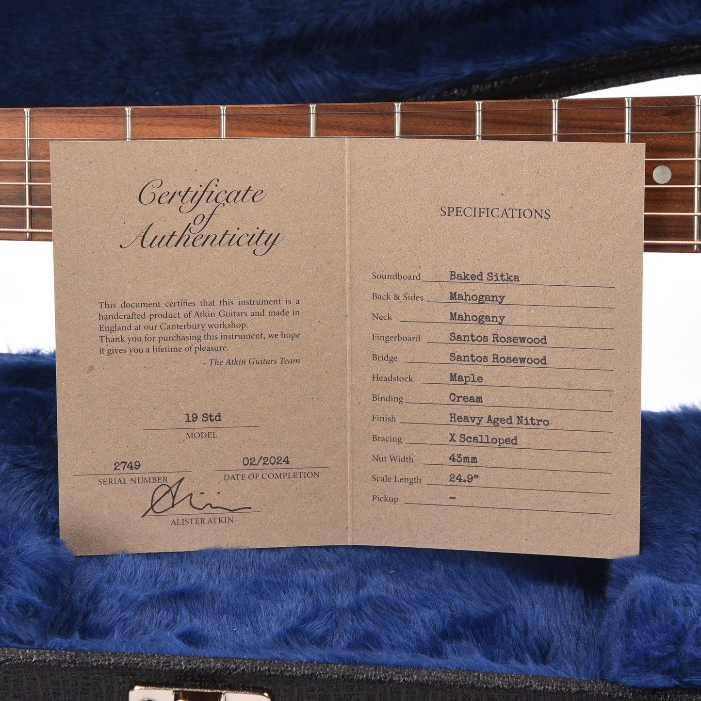 Atkin The Nineteen Aged Faded Cherry Burst w/Double Tortoise Pickguard Acoustic Guitars / Dreadnought