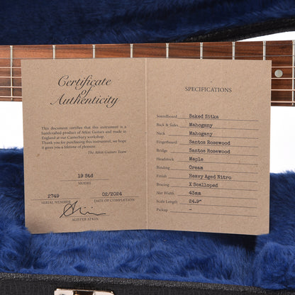 Atkin The Nineteen Aged Faded Cherry Burst w/Double Tortoise Pickguard Acoustic Guitars / Dreadnought