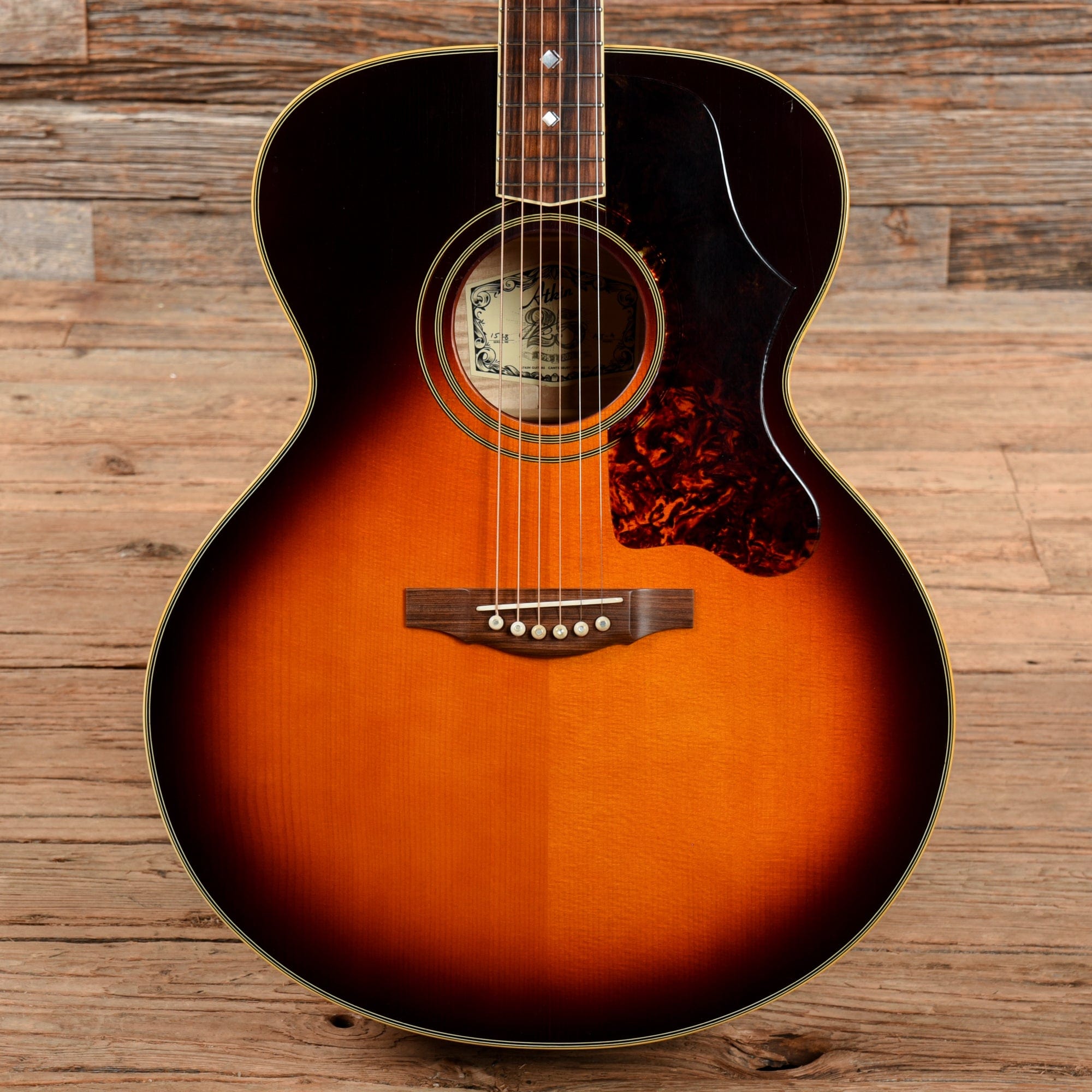 Atkin The AJ Jumbo Aged Baked Sitka/Flamed Maple Sunburst 2021 Acoustic Guitars / Jumbo