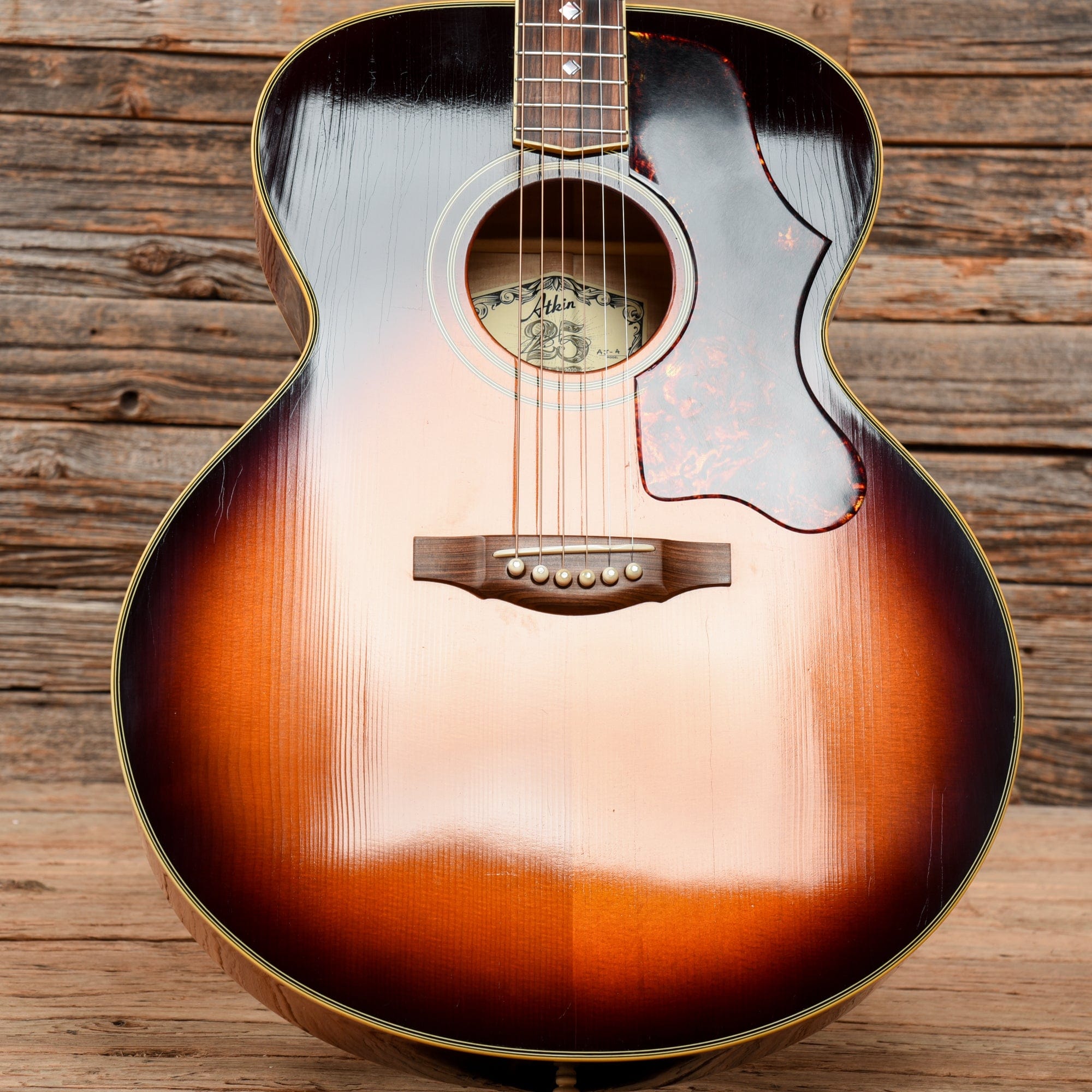 Atkin The AJ Jumbo Aged Baked Sitka/Flamed Maple Sunburst 2021 Acoustic Guitars / Jumbo