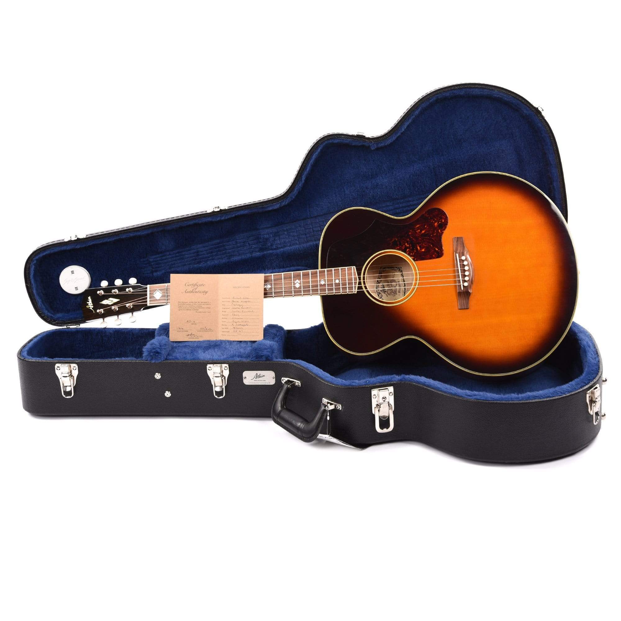 Atkin The AJ Jumbo Aged Baked Sitka/Flamed Maple Sunburst Acoustic Guitars / Jumbo