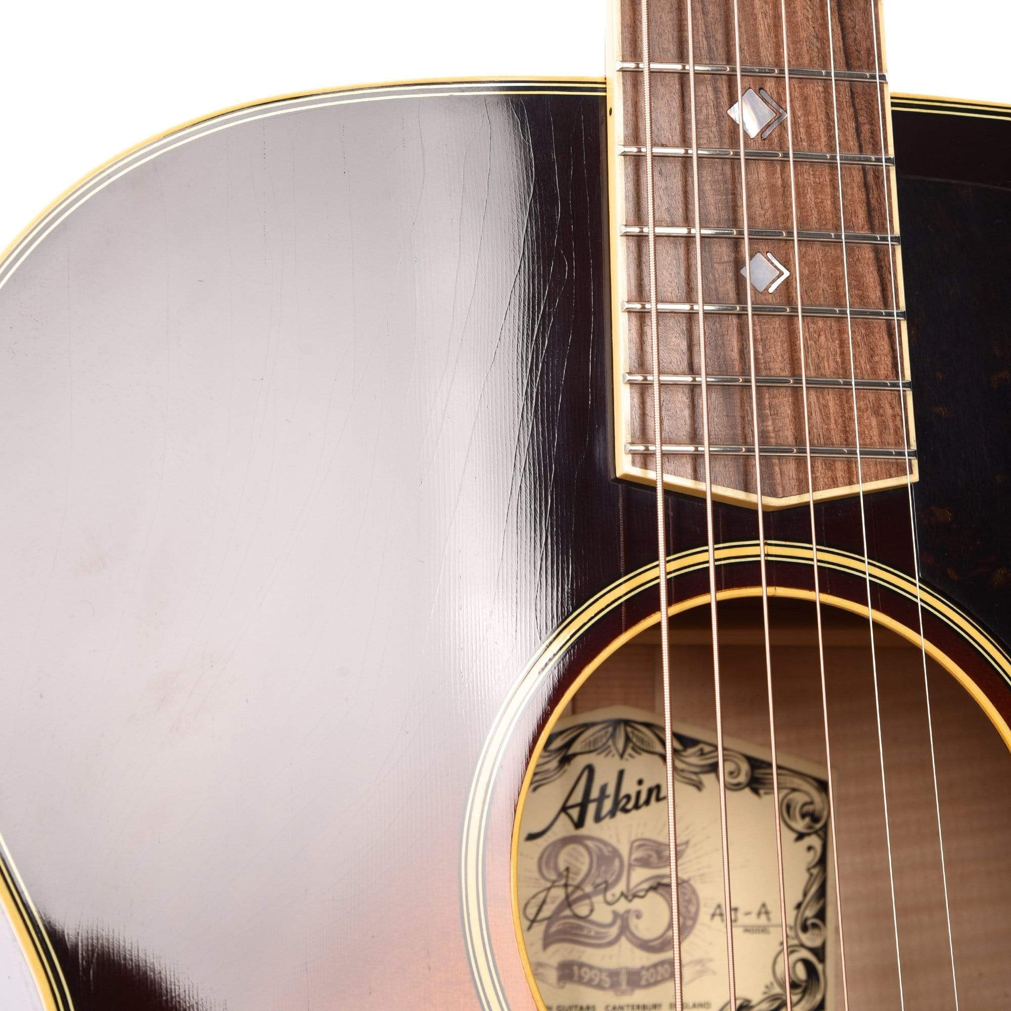 Atkin The AJ Jumbo Aged Baked Sitka/Flamed Maple Sunburst Acoustic Guitars / Jumbo