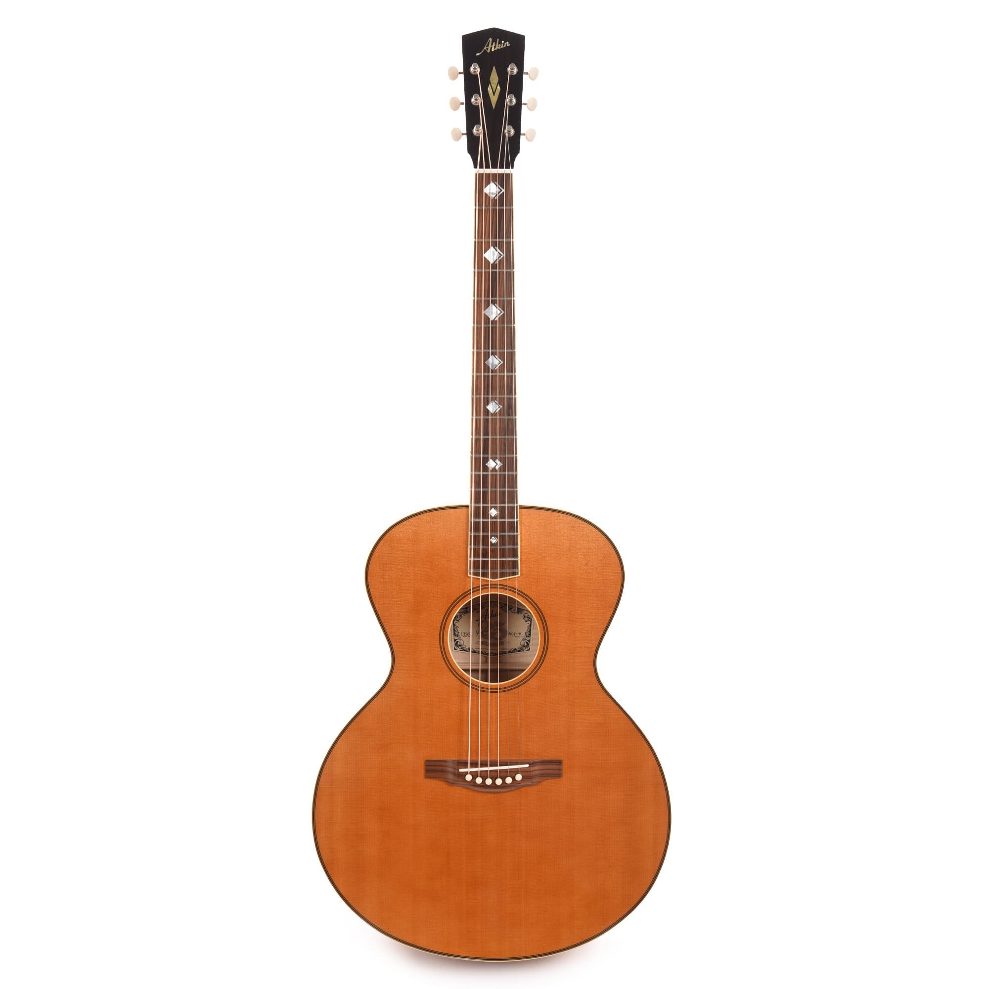 Atkin The ASJ Small Jumbo Aged Baked Sitka/Mahogany Amber Acoustic Guitars / Jumbo