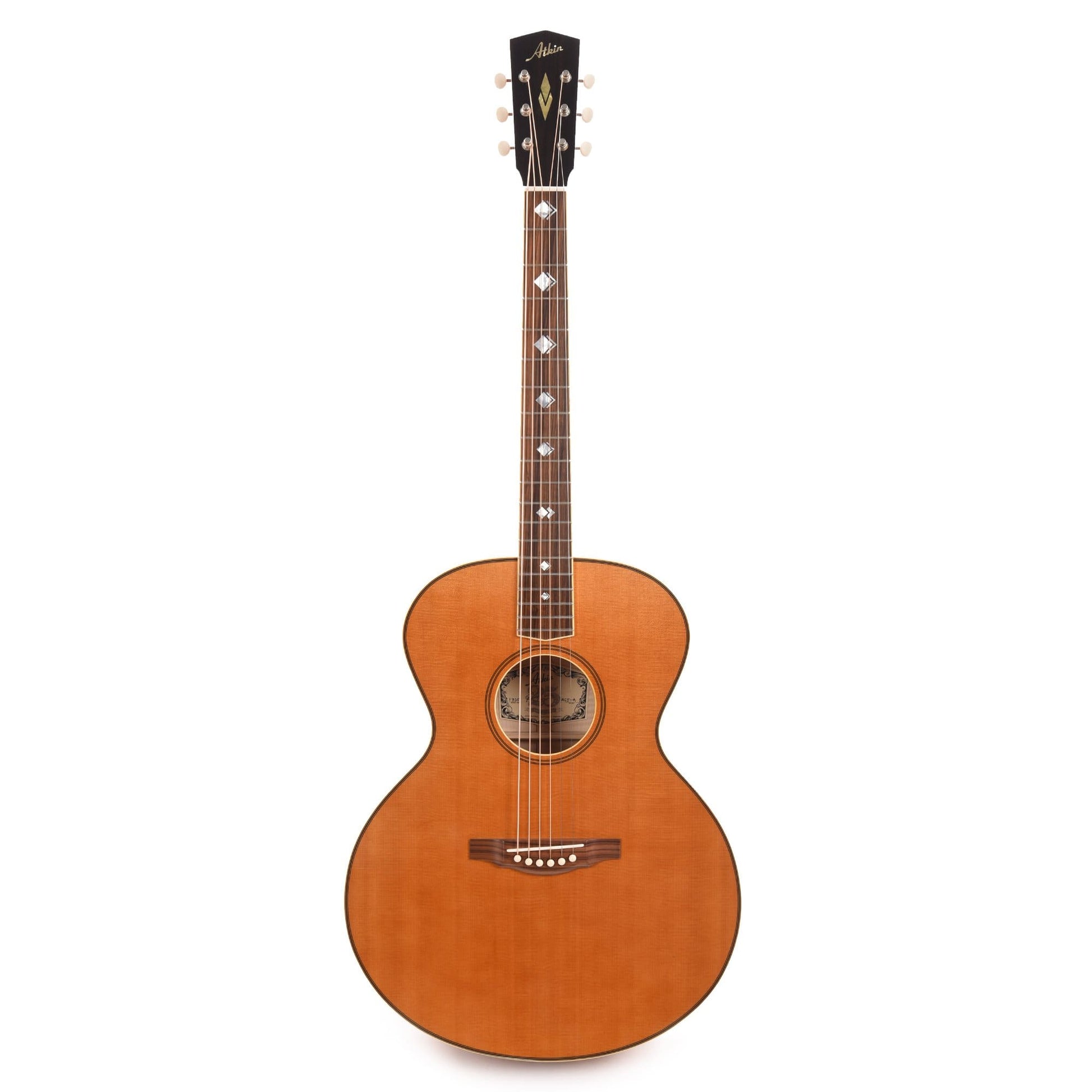 Atkin The ASJ Small Jumbo Aged Baked Sitka/Mahogany Amber Acoustic Guitars / Jumbo