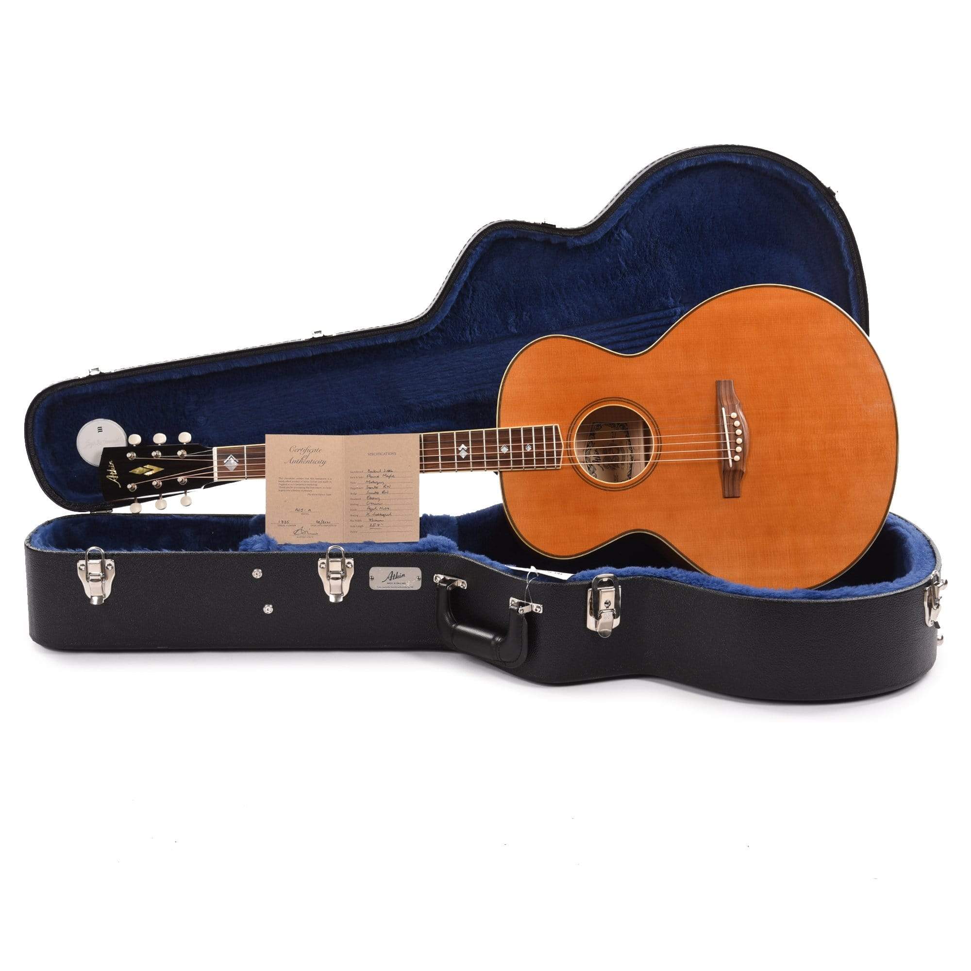 Atkin The ASJ Small Jumbo Aged Baked Sitka/Mahogany Amber Acoustic Guitars / Jumbo