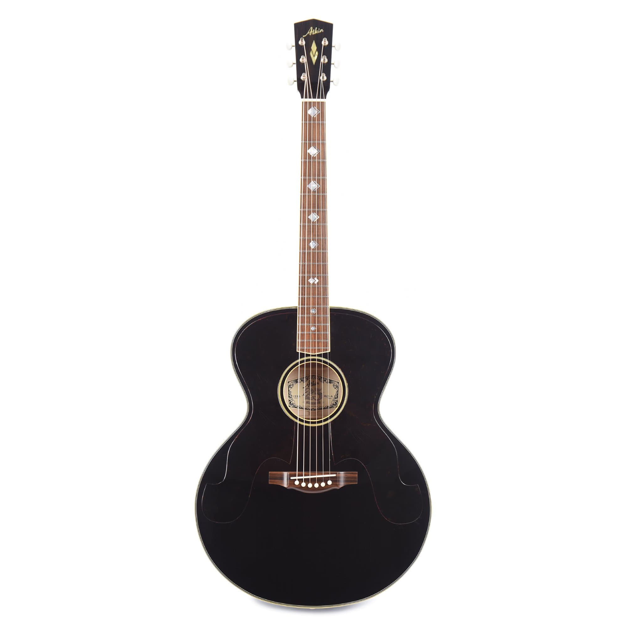 Atkin The ASJ Small Jumbo Aged Baked Sitka/Mahogany Black Acoustic Guitars / Jumbo