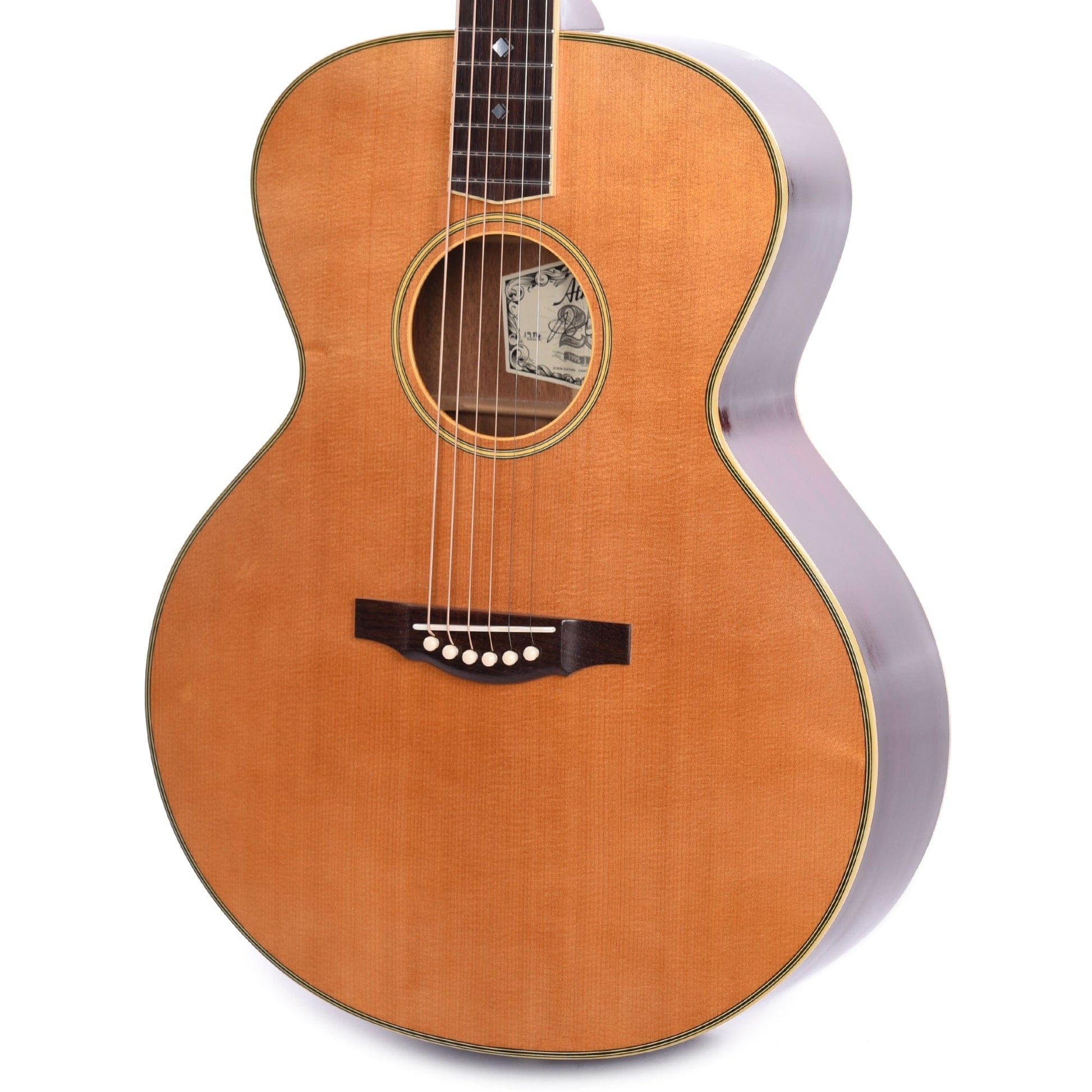 Atkin The ASJ Small Jumbo Aged Baked Sitka/Mahogany Natural w/Cherry Back & No Pickguard Acoustic Guitars / Jumbo