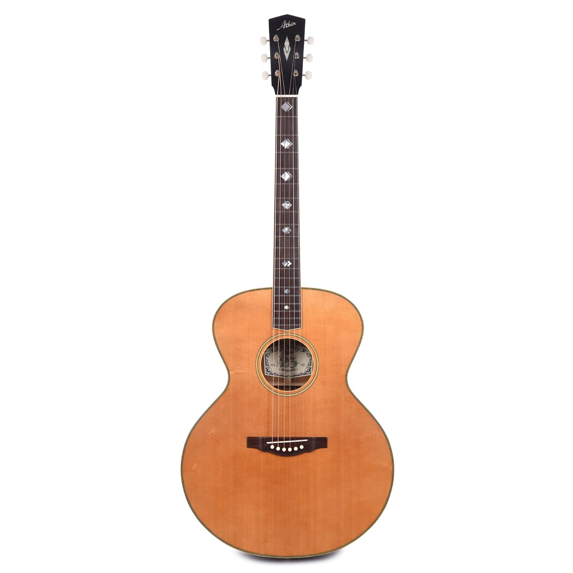 Atkin The ASJ Small Jumbo Aged Baked Sitka/Mahogany Natural w/Cherry Back & No Pickguard Acoustic Guitars / Jumbo