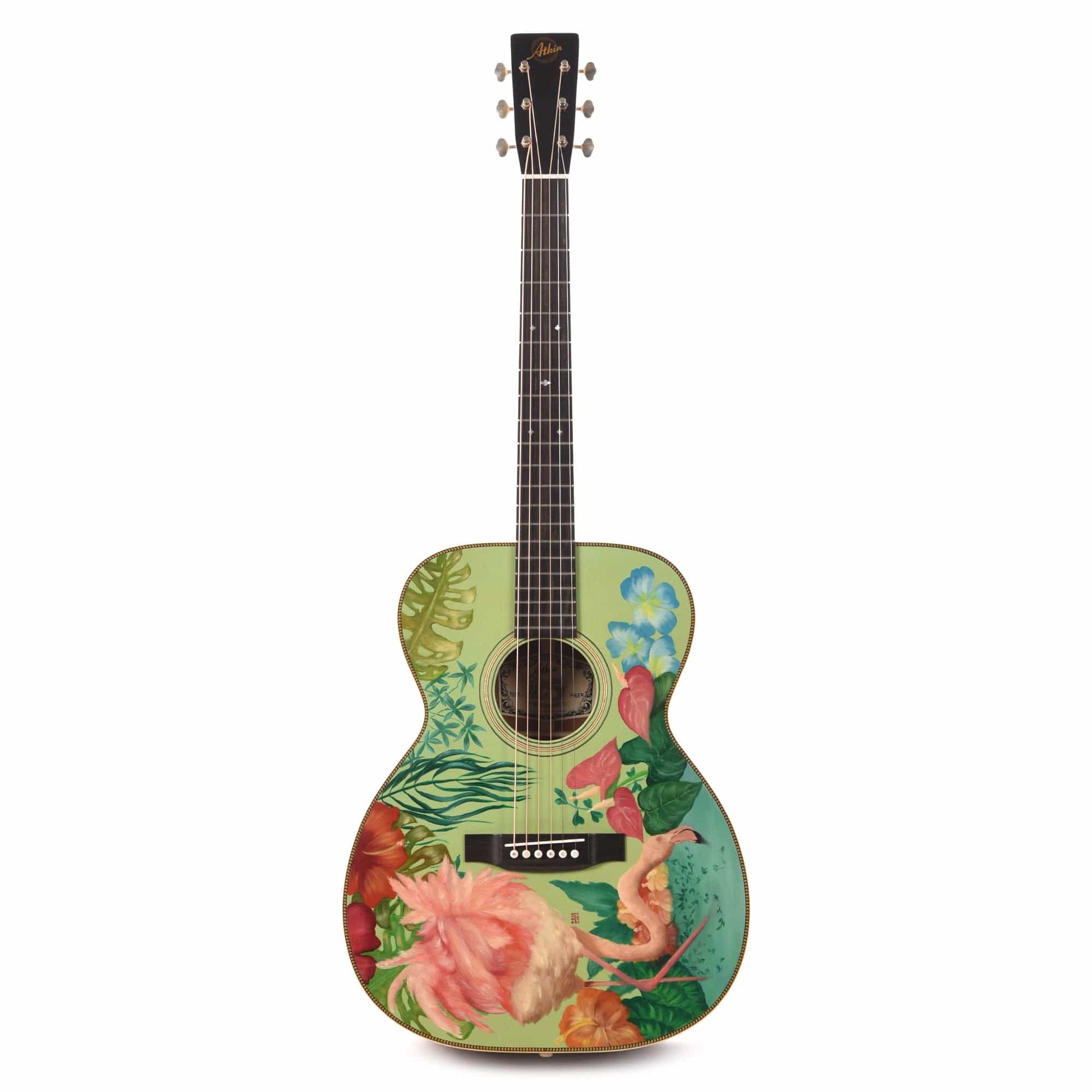 Atkin 00037 Flamingo Hand Painted by Ian Ward Acoustic Guitars / OM and Auditorium