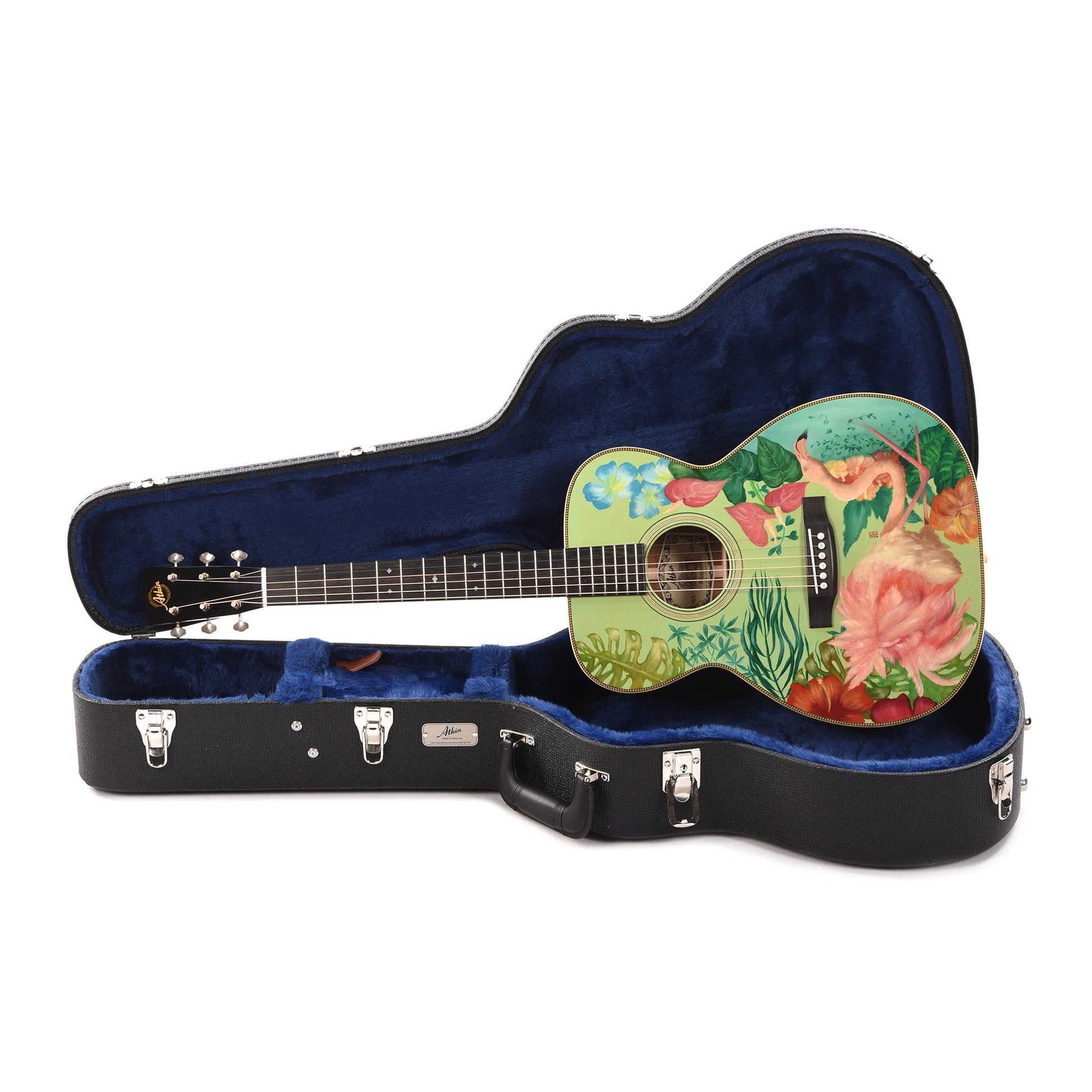 Atkin 00037 Flamingo Hand Painted by Ian Ward Acoustic Guitars / OM and Auditorium