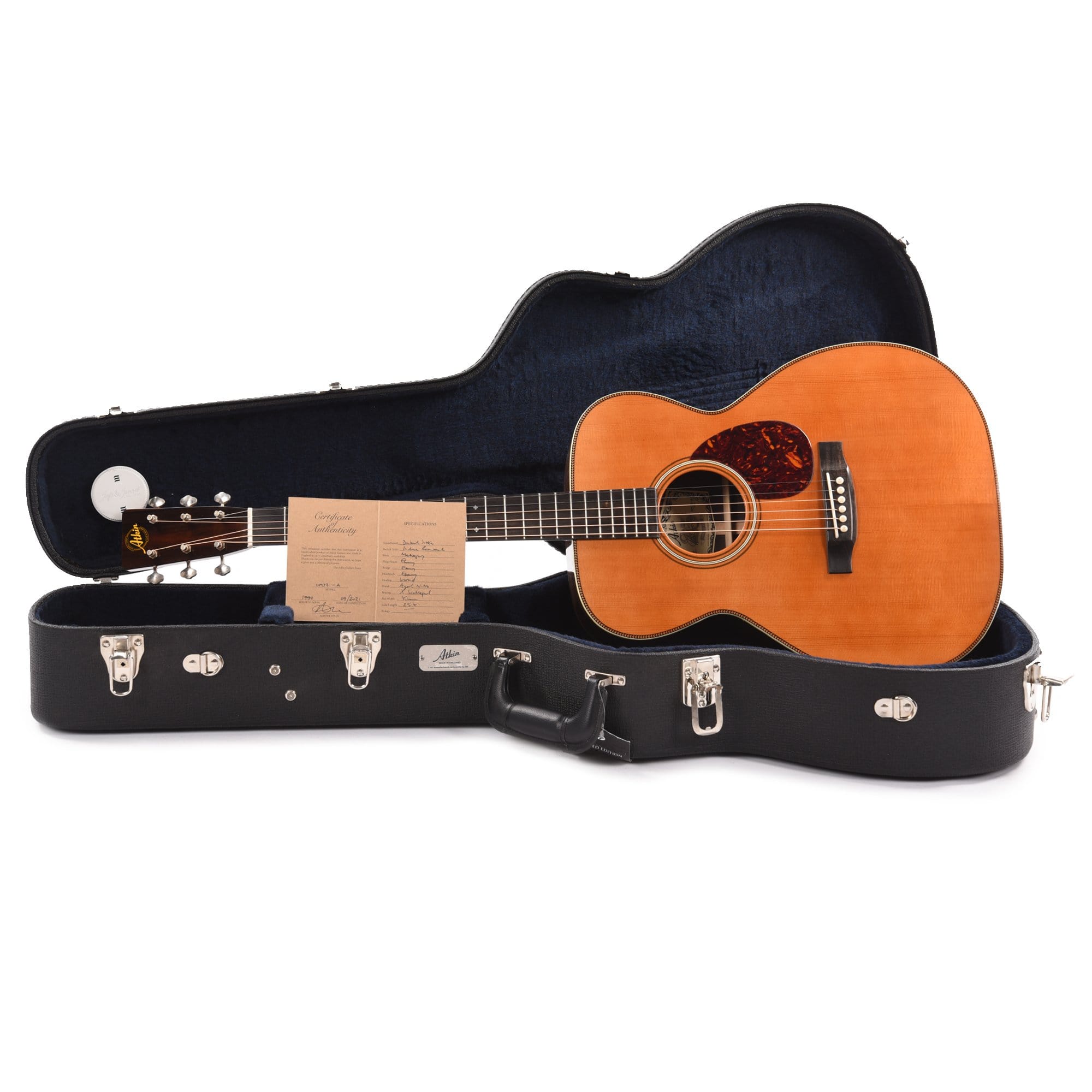 Atkin OM37 Aged Baked Sitka/Rosewood Natural Acoustic Guitars / OM and Auditorium