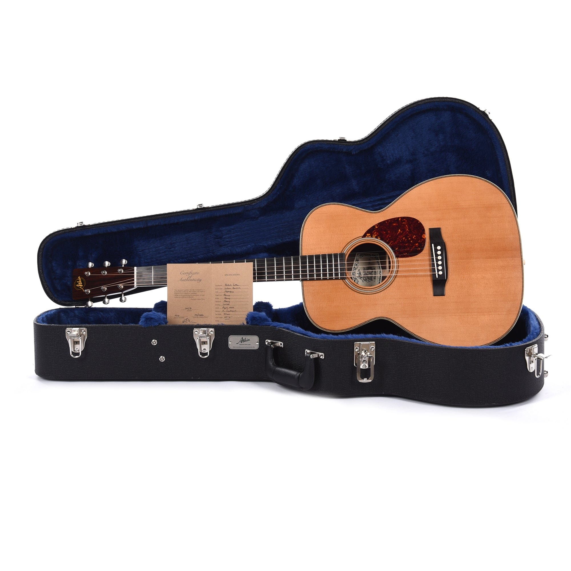 Atkin OM37 Aged Baked Sitka/Rosewood Natural Acoustic Guitars / OM and Auditorium