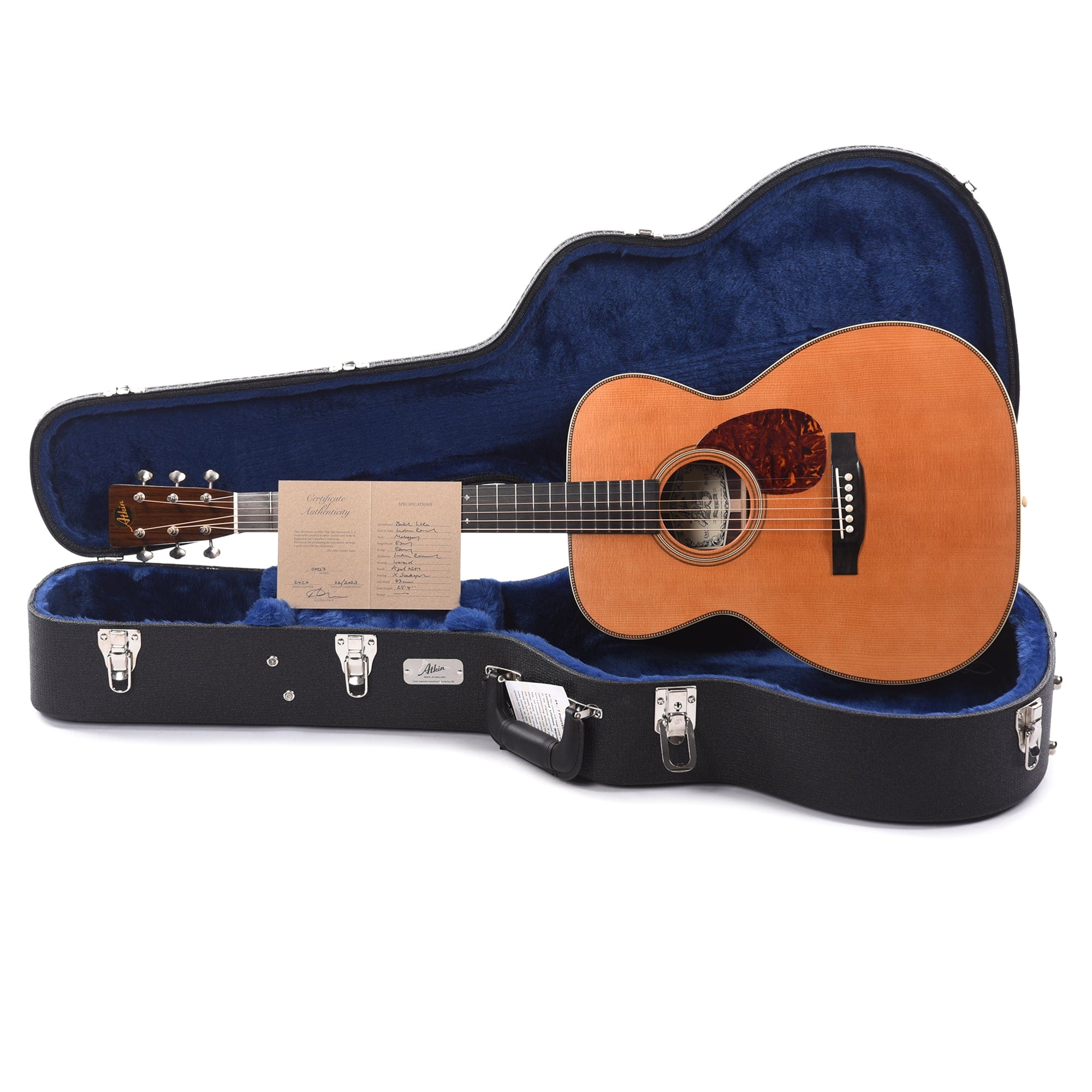 Atkin OM37 Aged Baked Sitka/Rosewood Natural Acoustic Guitars / OM and Auditorium