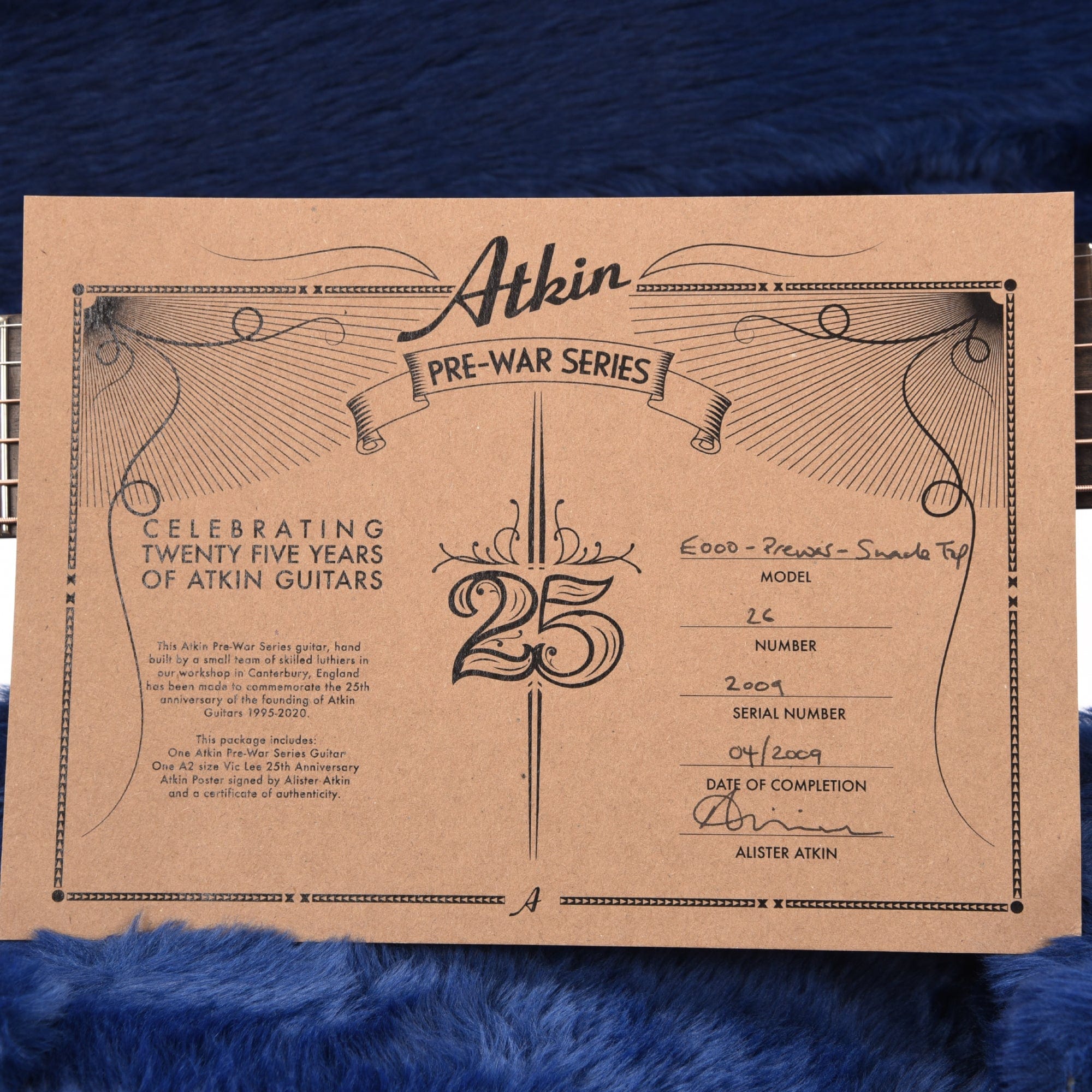 Atkin Pre-War Essential 000 Aged Adirondack/Mahogany Shade Top Acoustic Guitars / OM and Auditorium