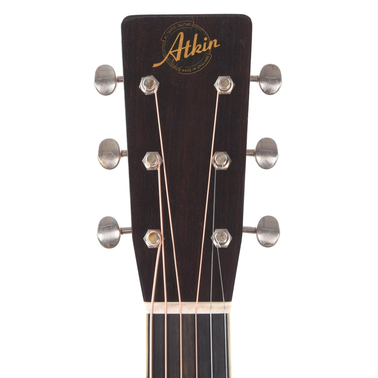 Atkin The White Rice Aged Baked Sitka/Rosewood Black Top Acoustic Guitars / OM and Auditorium