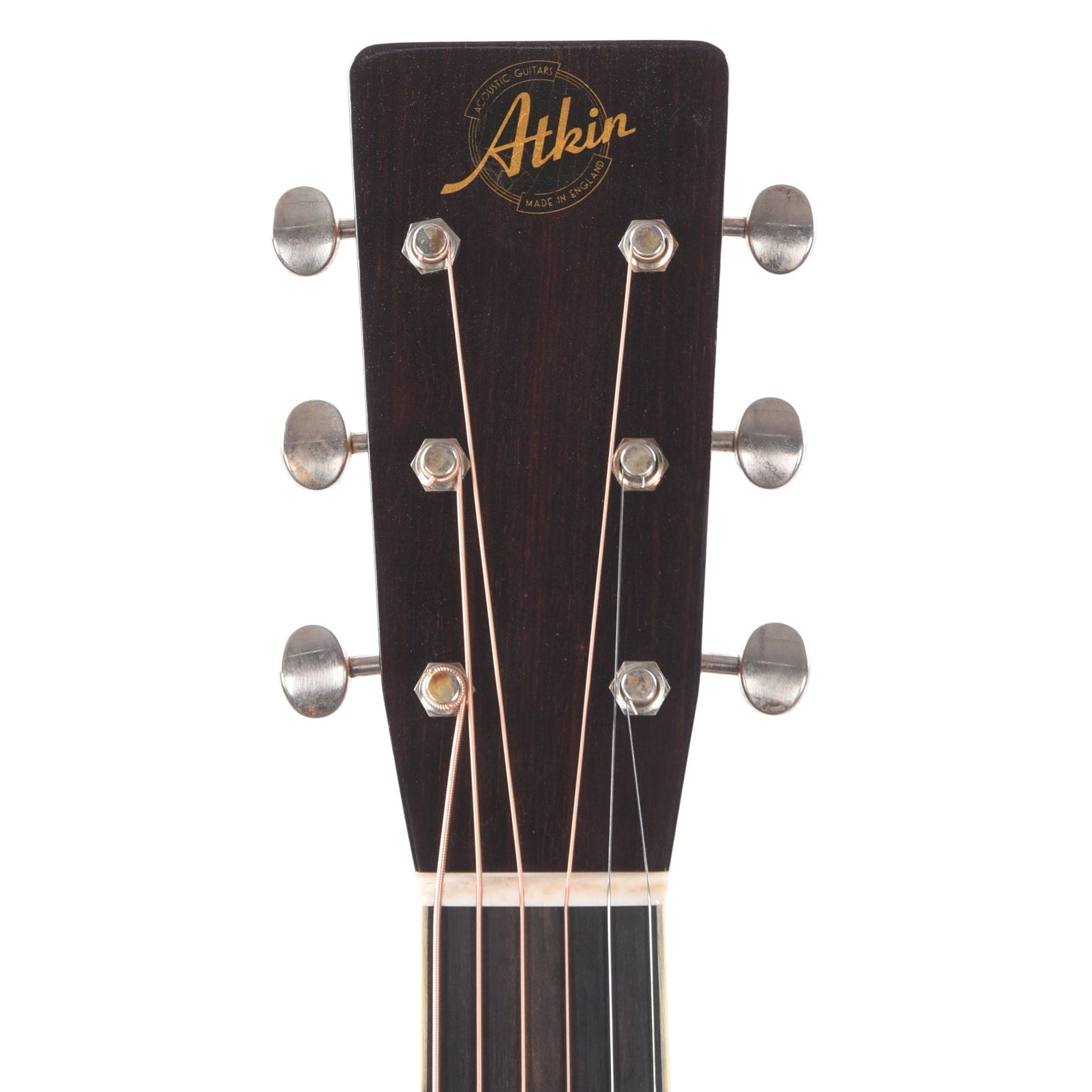 Atkin The White Rice Aged Baked Sitka/Rosewood Black Top Acoustic Guitars / OM and Auditorium