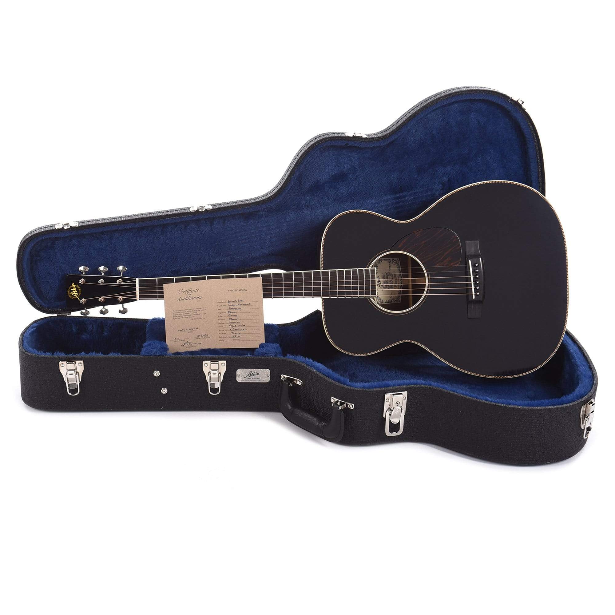 Atkin The White Rice OM Aged Torrified Sitka/Rosewood Black Top Acoustic Guitars / OM and Auditorium