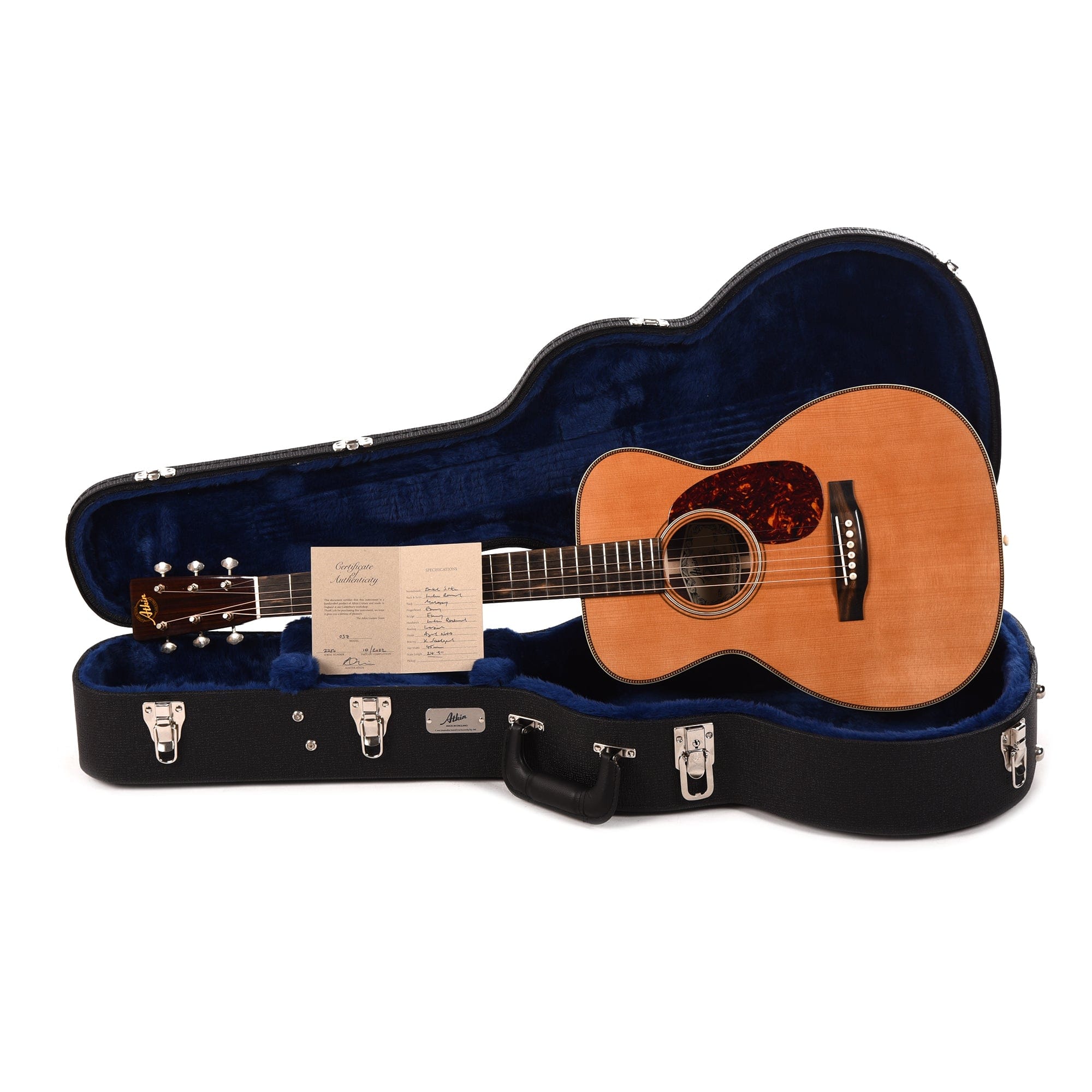 Atkin 037 Aged Baked Sitka/Rosewood Natural Acoustic Guitars / Parlor