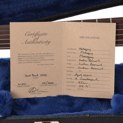 Atkin Dust Bowl 00 12-Fret Mahogany Natural w/Slotted Headstock Acoustic Guitars / Parlor