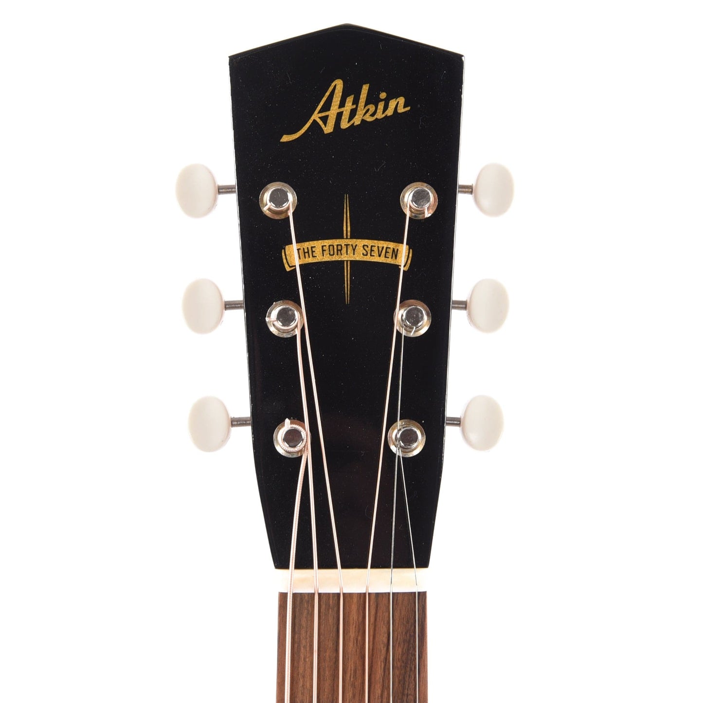 Atkin The Forty Seven Aged Baked Sitka/Mahogany Black Acoustic Guitars / Parlor