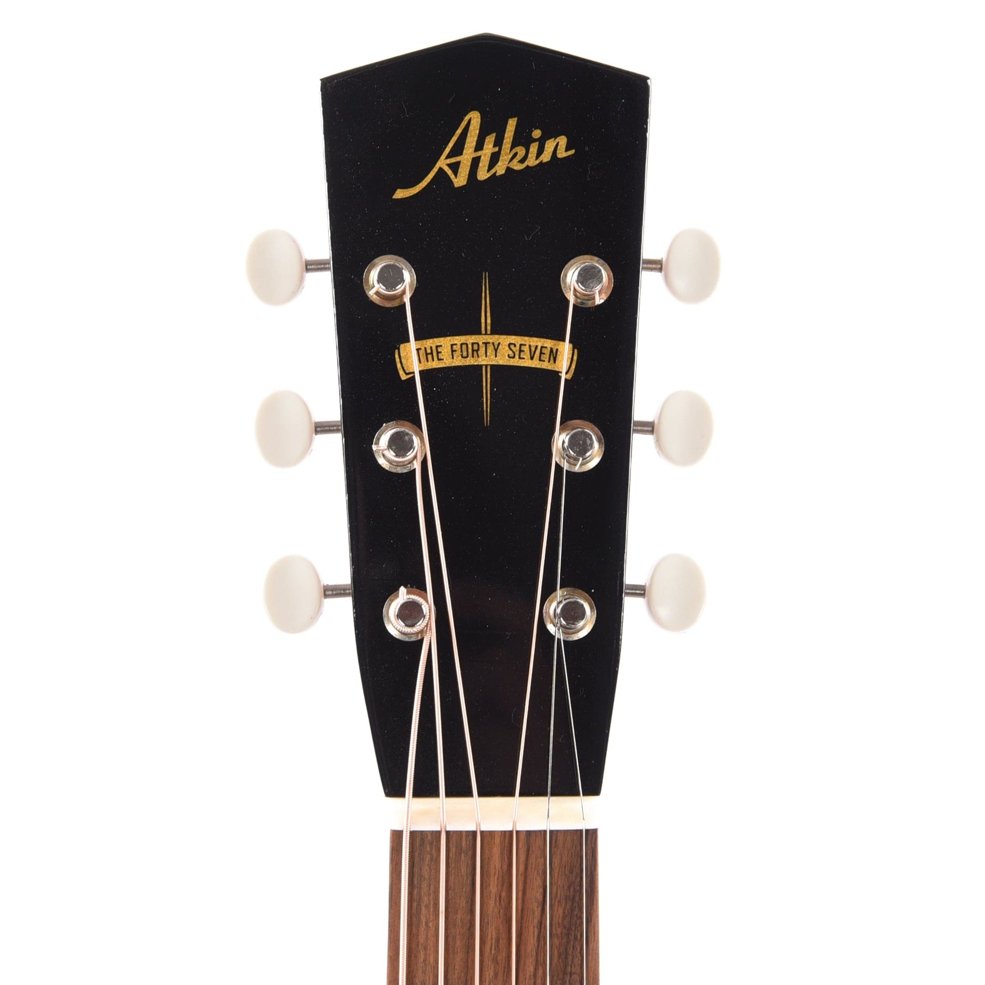 Atkin The Forty Seven Aged Baked Sitka/Mahogany Black Acoustic Guitars / Parlor