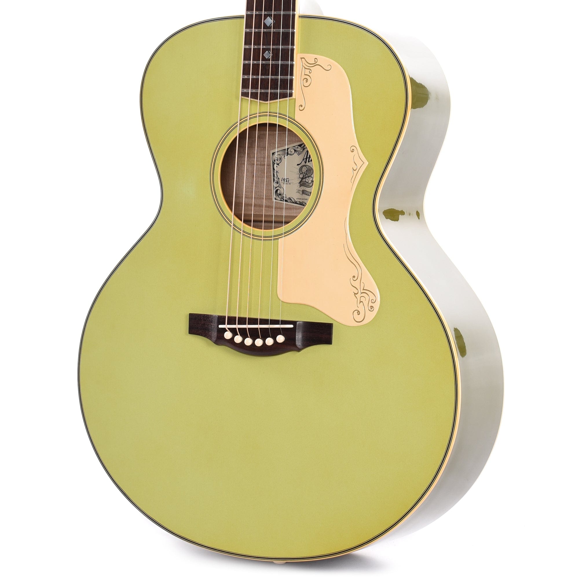 Atkin ASJ Custom 2-Tone Green w/Engraved Pickguard