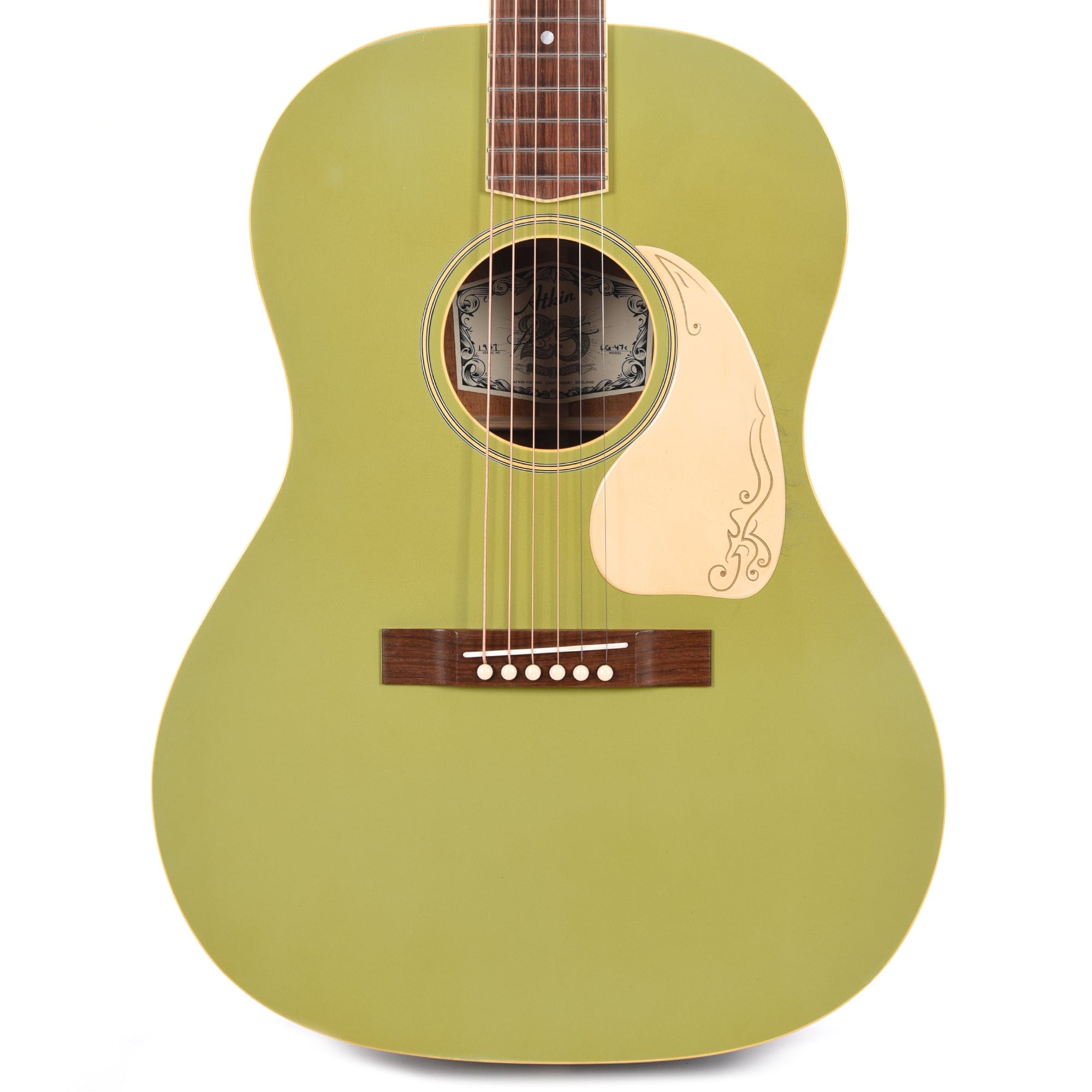 Atkin The Forty Seven Custom Adirondack 2-Tone Green w/Engraved Pickguard