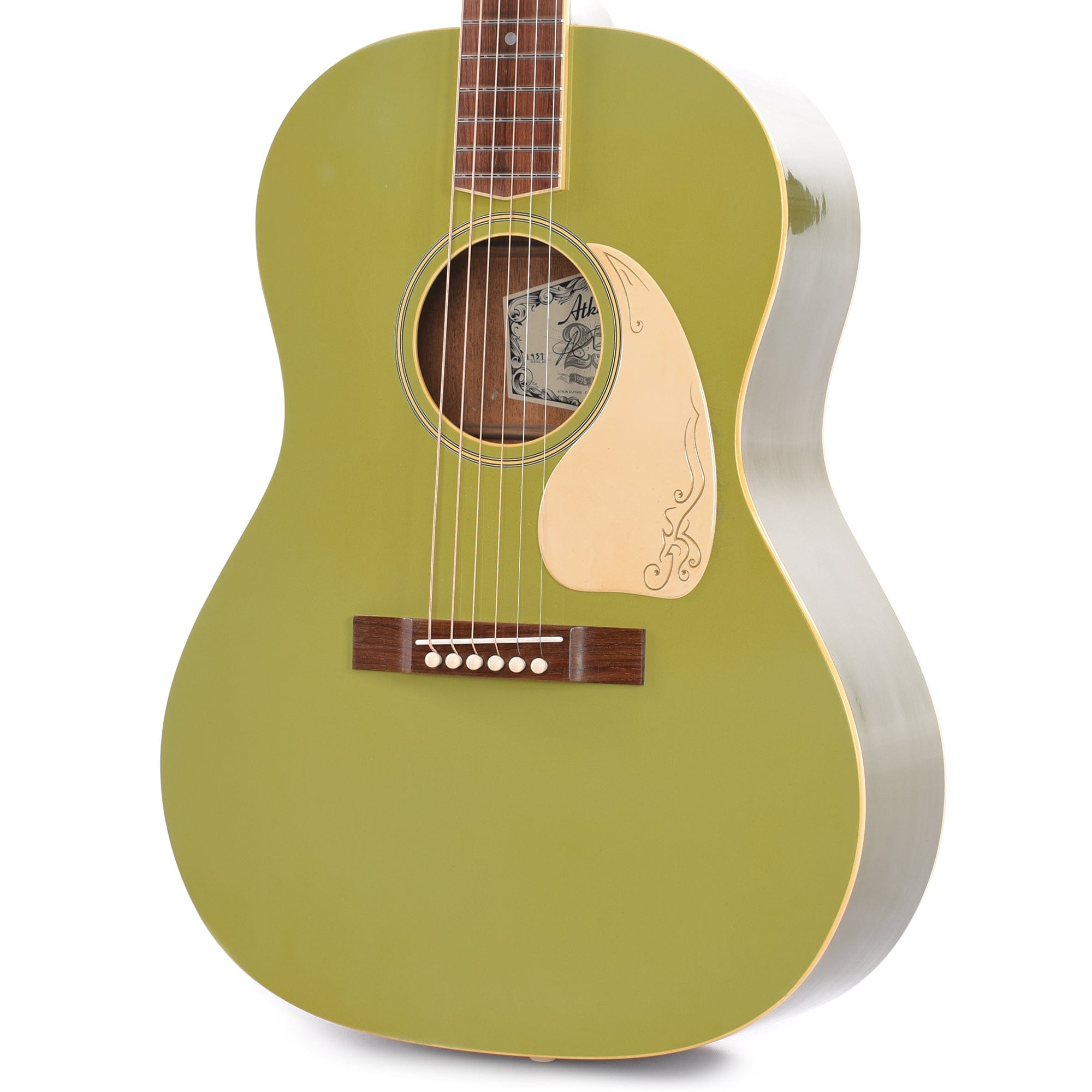 Atkin The Forty Seven Custom Adirondack 2-Tone Green w/Engraved Pickguard