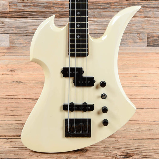 B.C. Rich Mockingbird Bass White 1980s Bass Guitars / 4-String