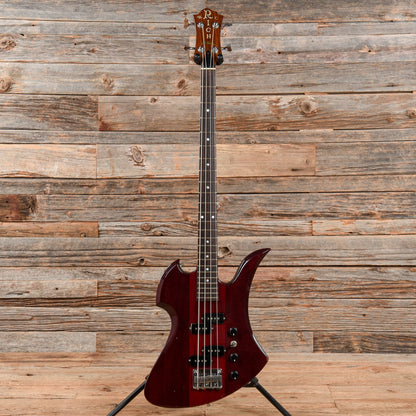 B.C. Rich NJ Series Mockingbird Bass Wine Red 1984 Bass Guitars / 4-String