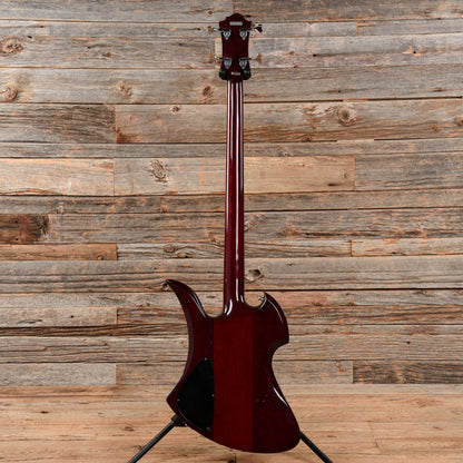 B.C. Rich NJ Series Mockingbird Bass Wine Red 1984 Bass Guitars / 4-String