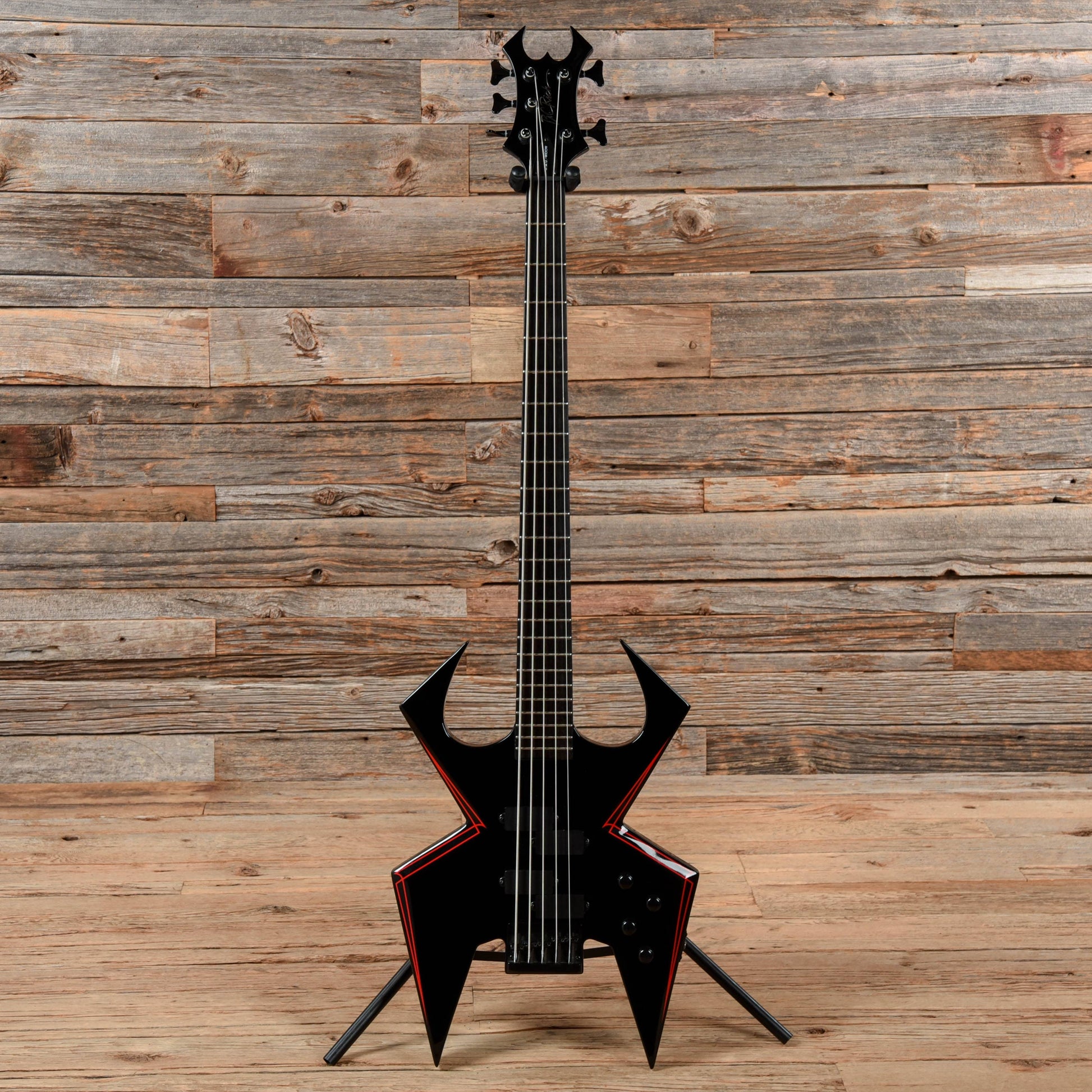 B.C. Rich W.M.D. Widow Black Bass Guitars / 5-String or More