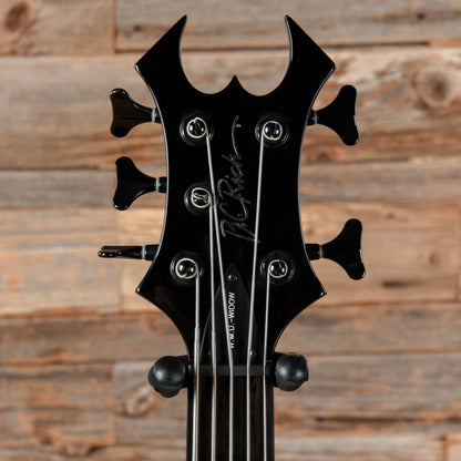 B.C. Rich W.M.D. Widow Black Bass Guitars / 5-String or More