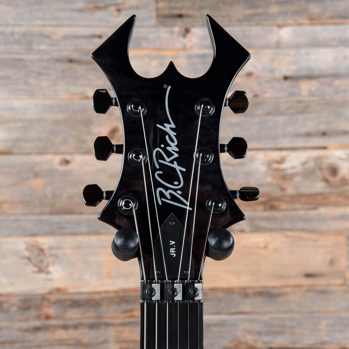 B.C. Rich JR-V Transparent Black Quilt 2004 Electric Guitars / Solid Body