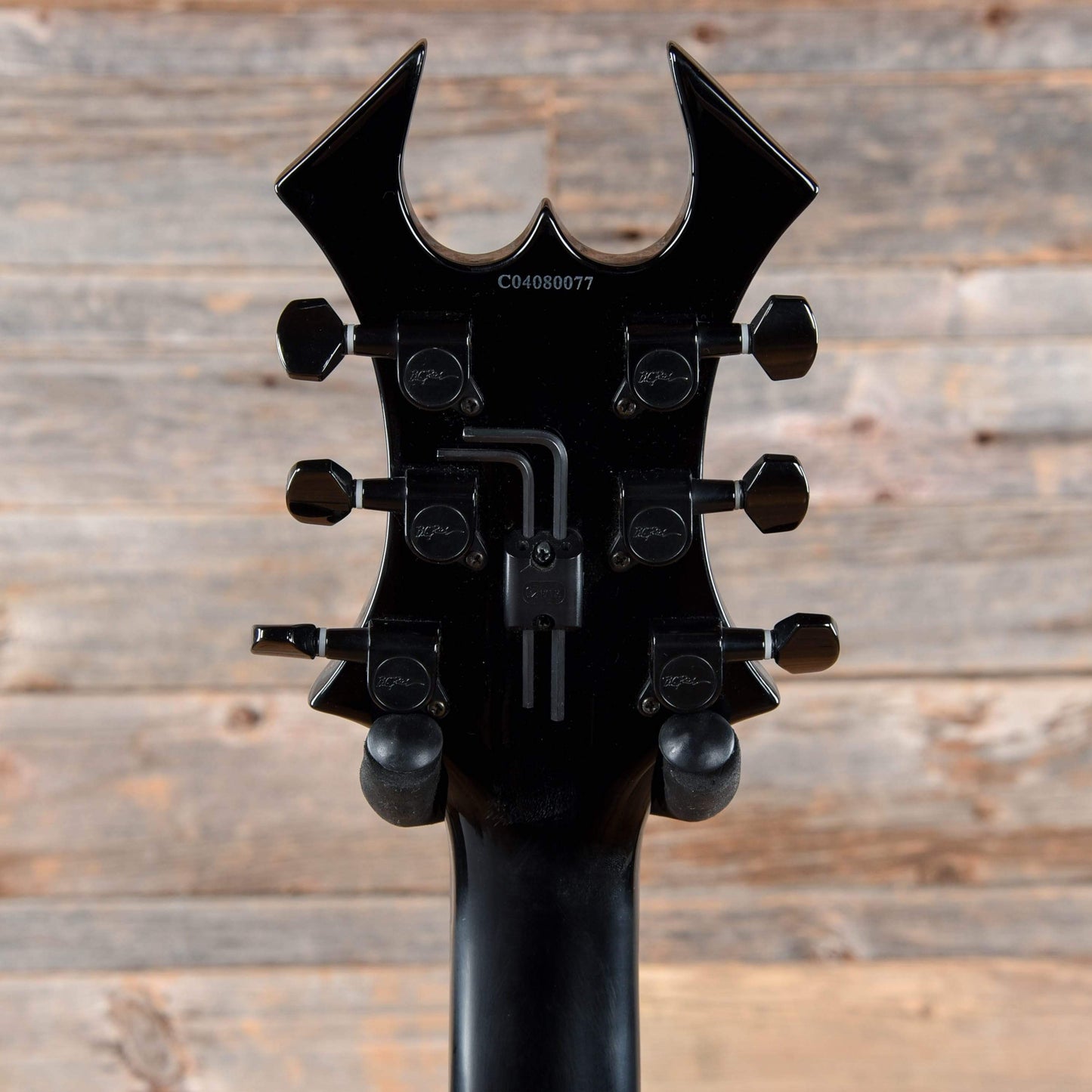 B.C. Rich JR-V Transparent Black Quilt 2004 Electric Guitars / Solid Body