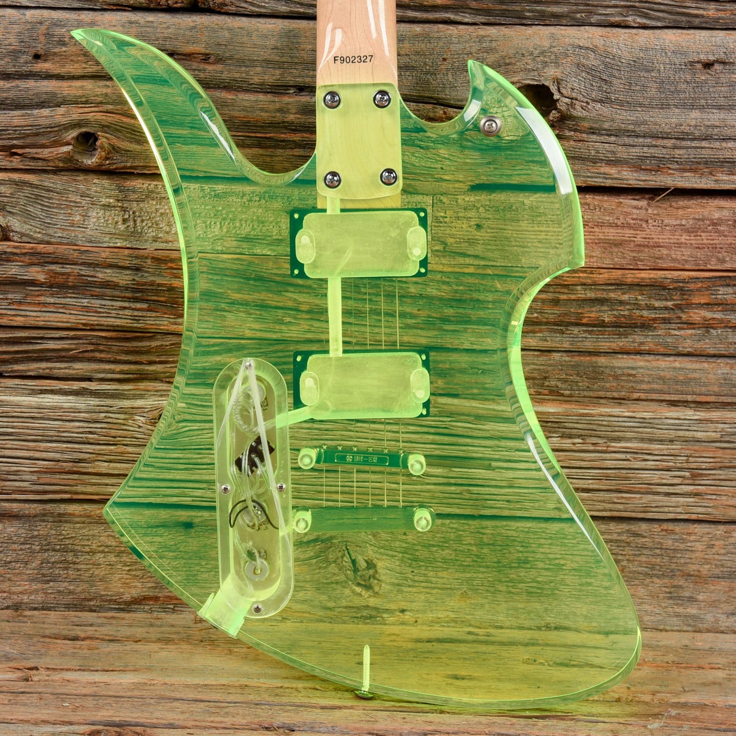 B.C. Rich Mockingbird Lucite Lucite Green Electric Guitars / Solid Body
