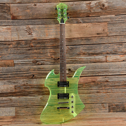 B.C. Rich Mockingbird Lucite Lucite Green Electric Guitars / Solid Body