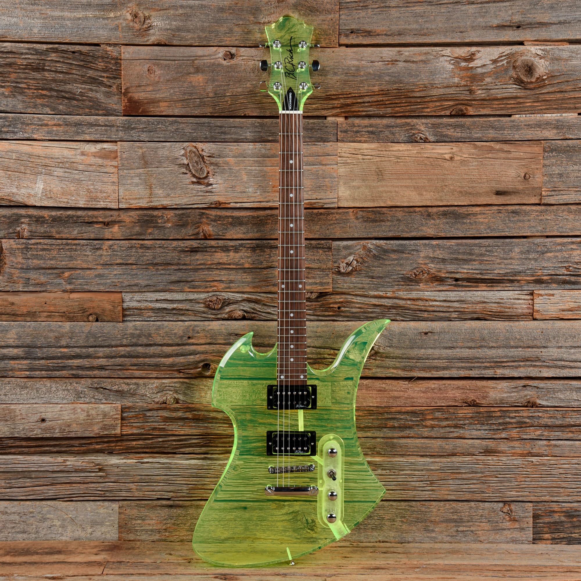 B.C. Rich Mockingbird Lucite Translucent Green – Chicago Music Exchange