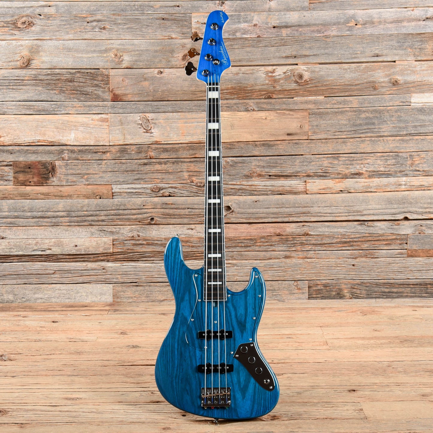 Bacchus Woodline Handmade Blue Bass Guitars / 4-String