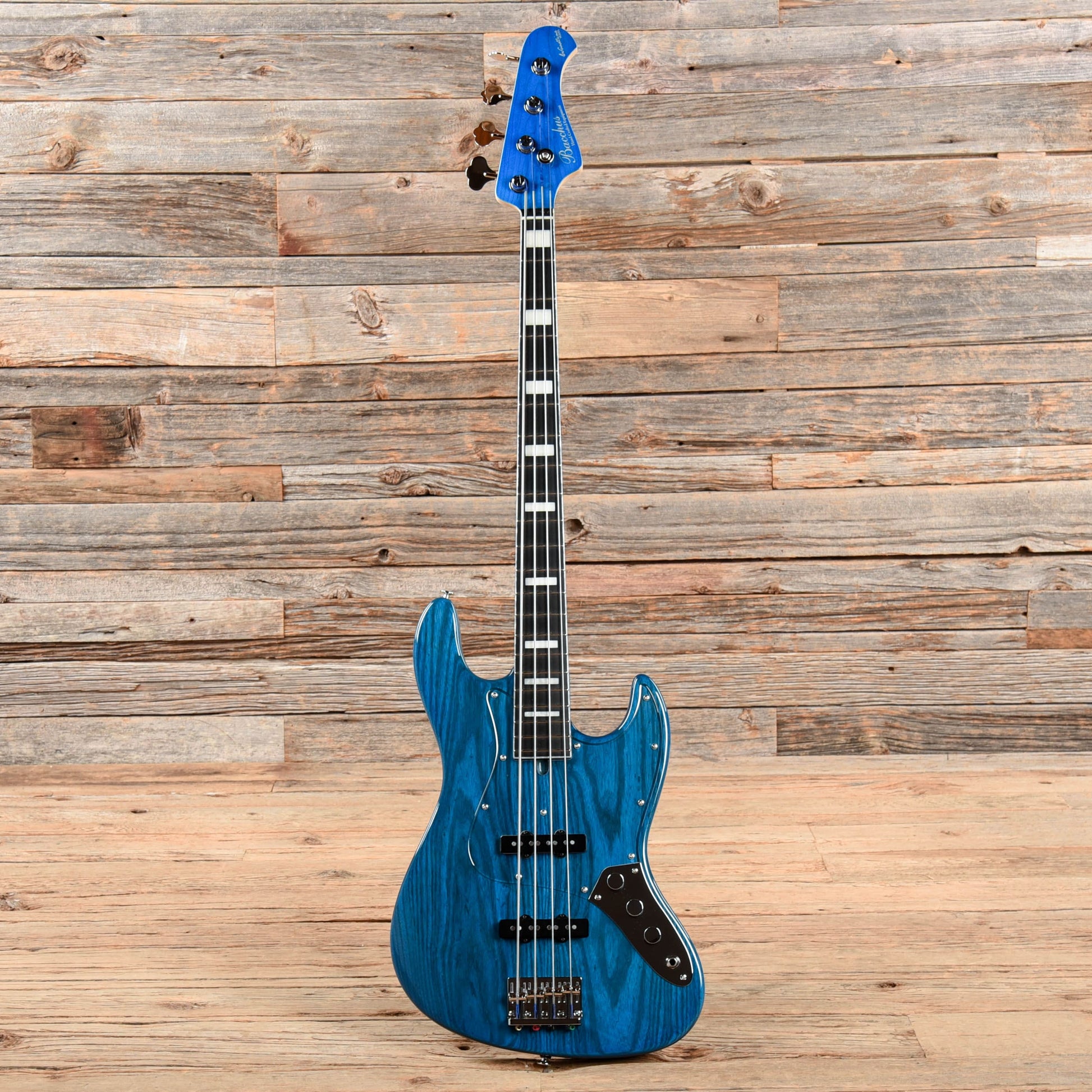 Bacchus Woodline Handmade Blue Bass Guitars / 4-String