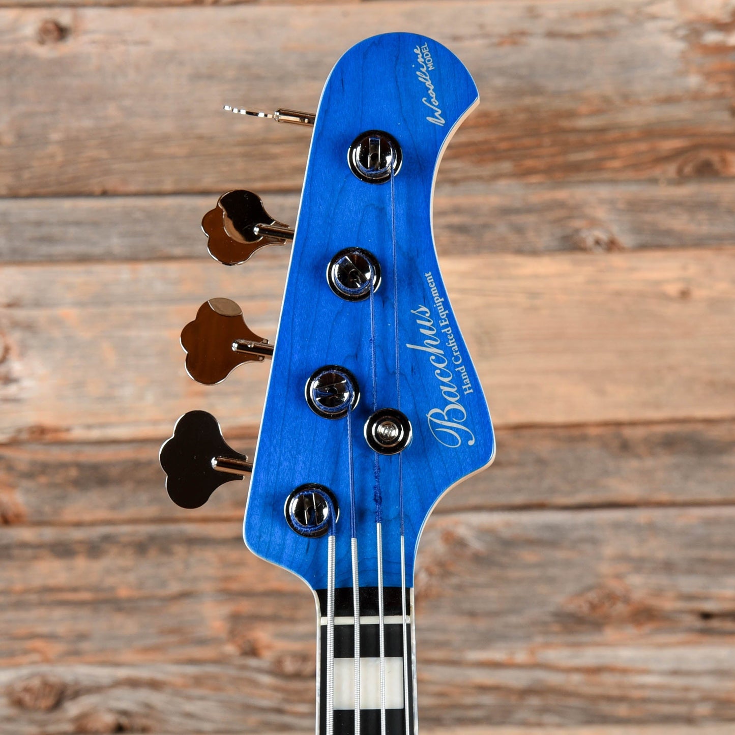 Bacchus Woodline Handmade Blue Bass Guitars / 4-String