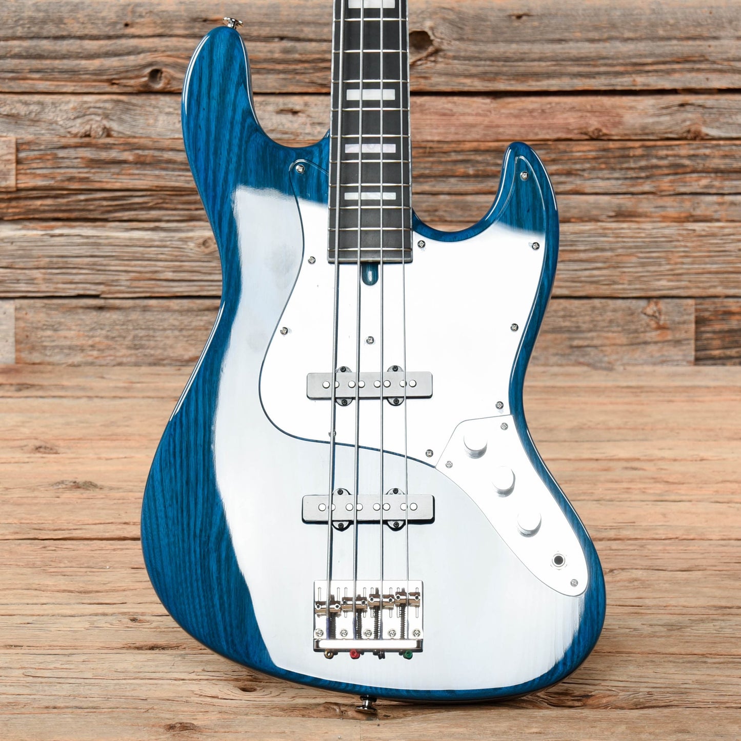 Bacchus Woodline Handmade Blue Bass Guitars / 4-String