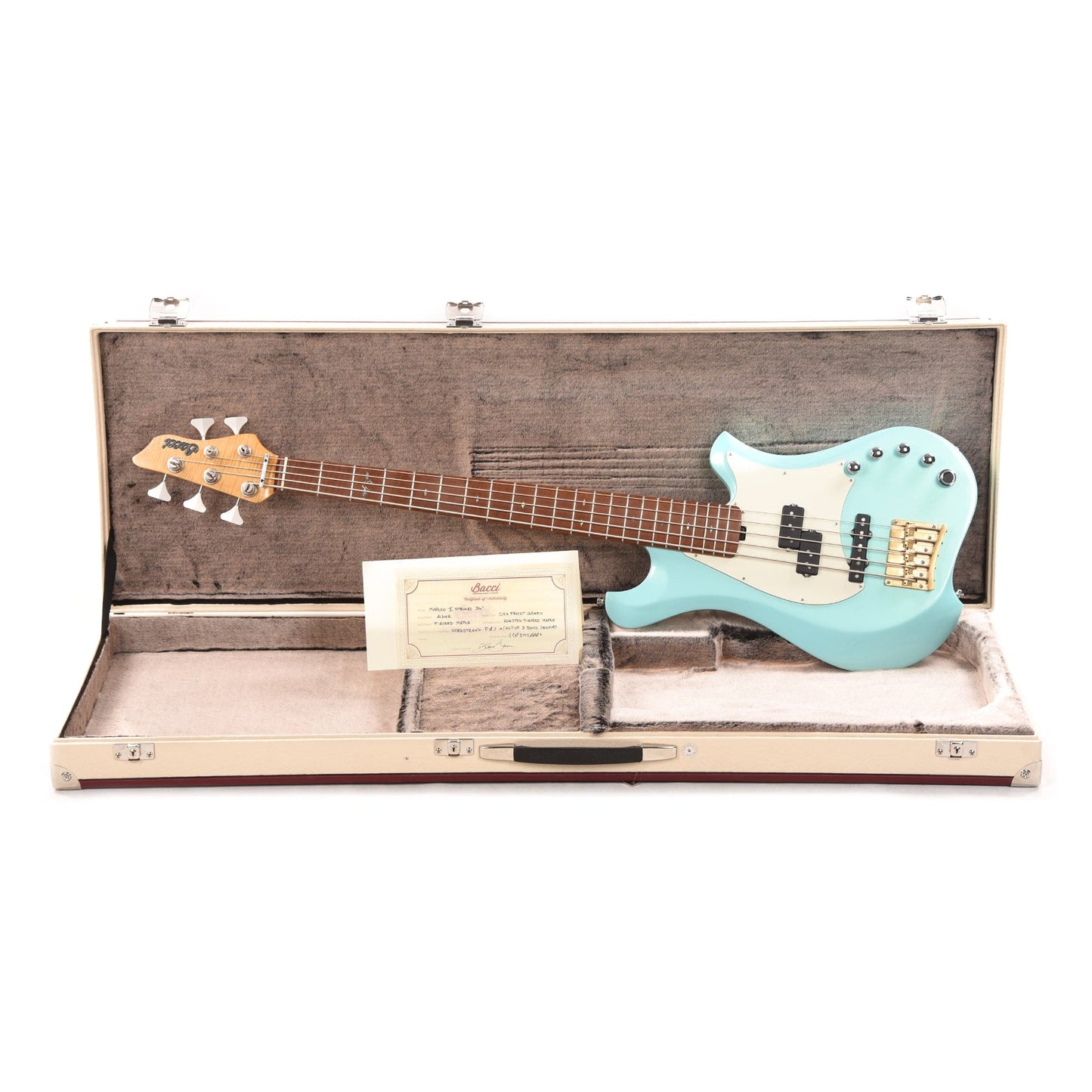 Bacci Marleo V Active Bass Sea Frost Green Bass Guitars / 4-String