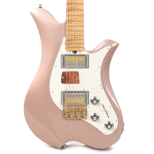 Bacci Leonardo Funk Machine Dual Output Baritone Rose Gold Electric Guitars / Baritone