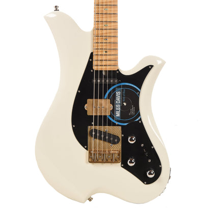 Bacci Leonardo Funk Machine Dual Output Baritone Vintage White Electric Guitars / Baritone