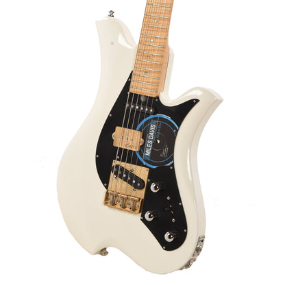 Bacci Leonardo Funk Machine Dual Output Baritone Vintage White Electric Guitars / Baritone