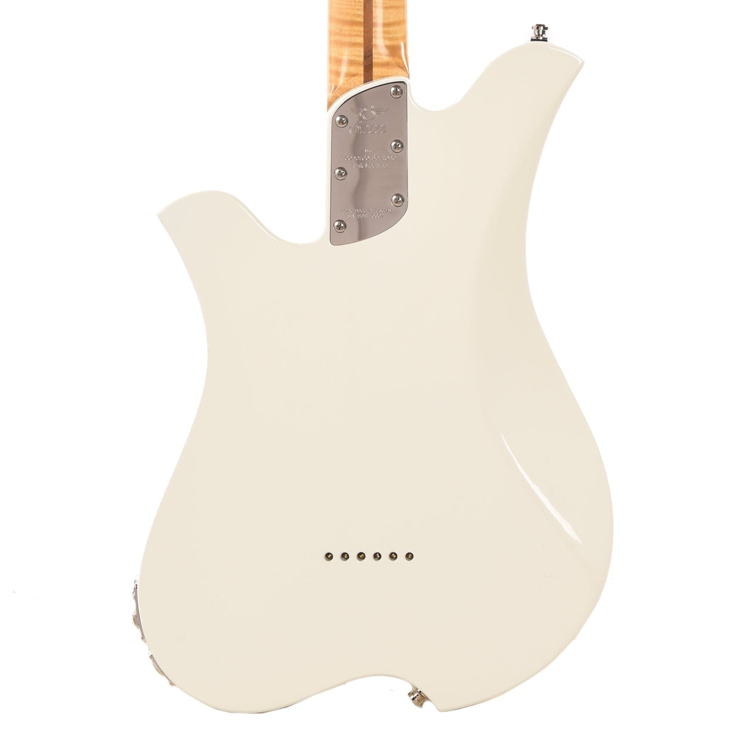 Bacci Leonardo Funk Machine Dual Output Baritone Vintage White Electric Guitars / Baritone