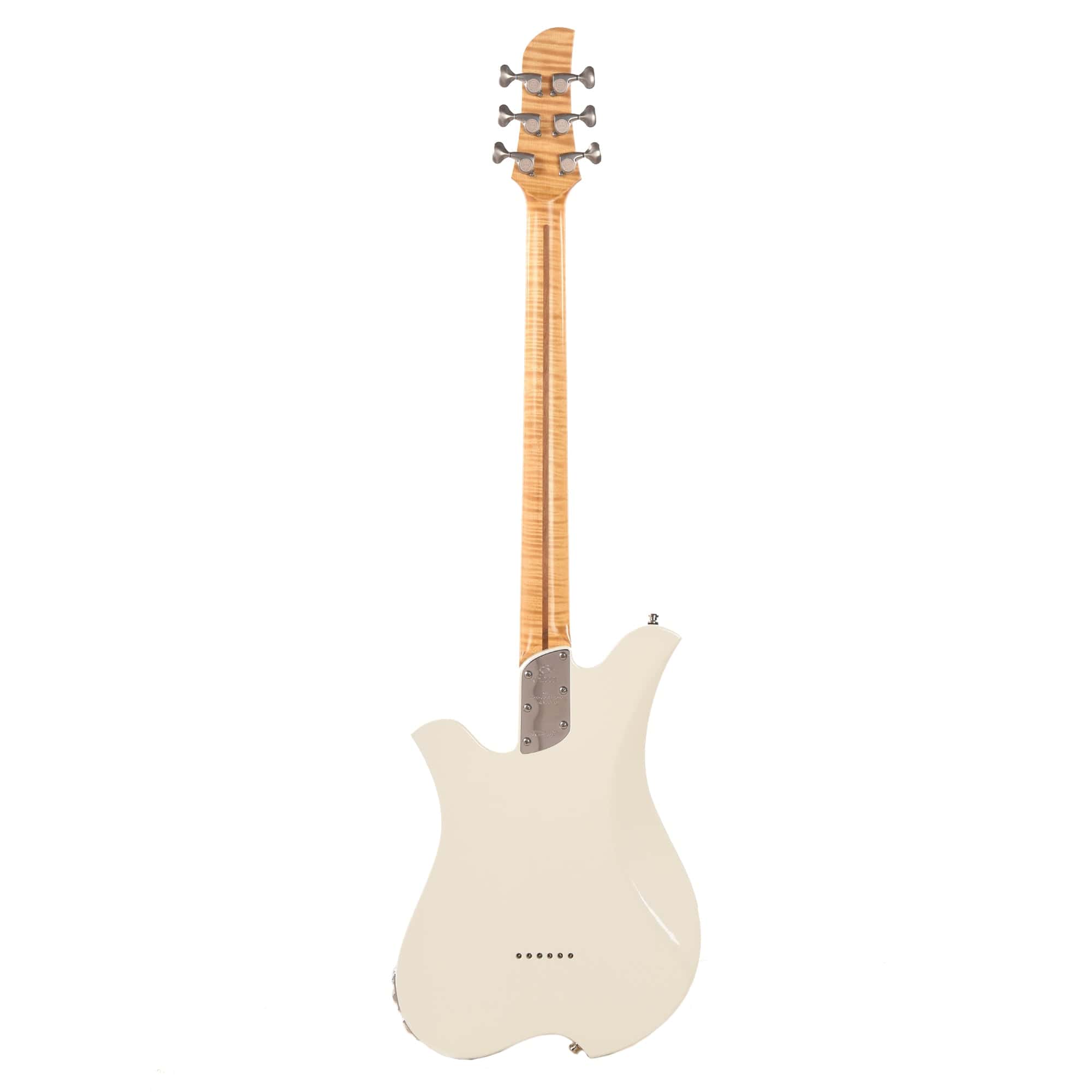 Bacci Leonardo Funk Machine Dual Output Baritone Vintage White Electric Guitars / Baritone
