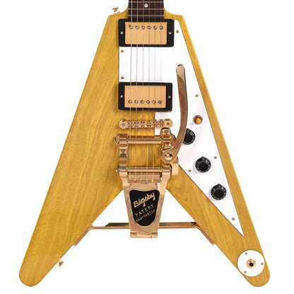 Banker Custom 58 Spec V Korina Natural Lightly Aged Brazilian Rosewood Fingerboard w/Bigsby & OX4 PAF Pickups Electric Guitars / Solid Body